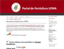 Tablet Screenshot of periodicoseletronicos.ufma.br