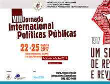 Tablet Screenshot of joinpp.ufma.br