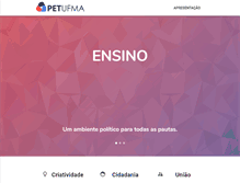 Tablet Screenshot of pet.ufma.br