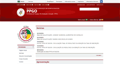 Desktop Screenshot of ppgo.ufma.br