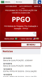 Mobile Screenshot of ppgo.ufma.br